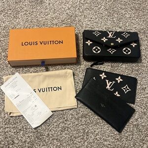 Louis Vuitton Félicie Pochette black/beige